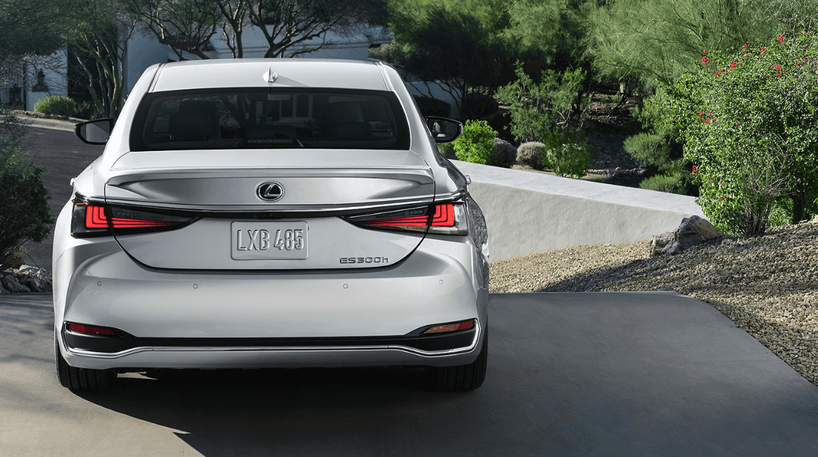 Rear view of the 2024 Lexus ES Hybrid