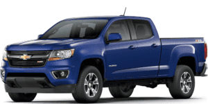 Blue 2017 Used Chevy Colorado angled left