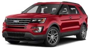 2015 Red Used Ford Explorer