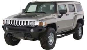 Silver Used Hummer H3 angled left
