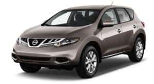 A 2013 used Nissan Murano is left facing on a white background.