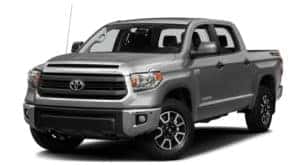 A grey 2017 Toyota Tundra is facing left.