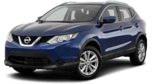 A blue 2017 used Nissan Rogue Sport is facing left.