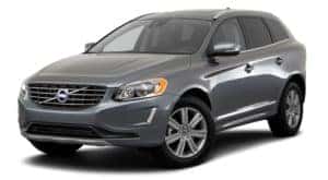 A grey 2017 used Volvo XC60 is facing left.