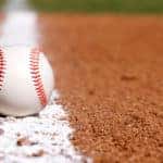 Baseball on the field