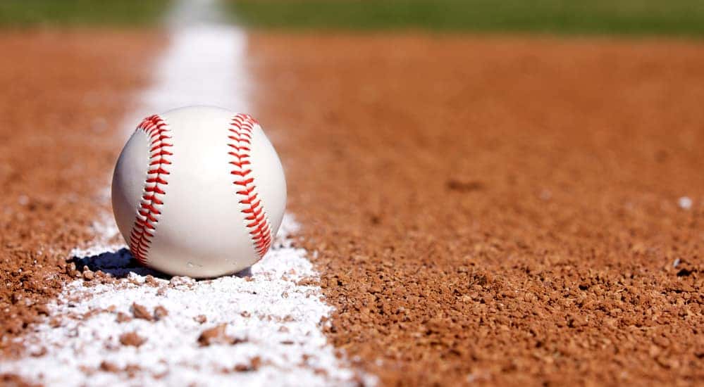 Baseball on the field