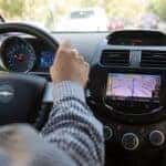 Black dash in a 2015 Chevy Spark.