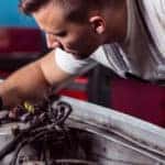 Repairing car engine