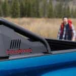 Roll bar on a blue 2015 Chevy Colorado Z71 Trail Boss.