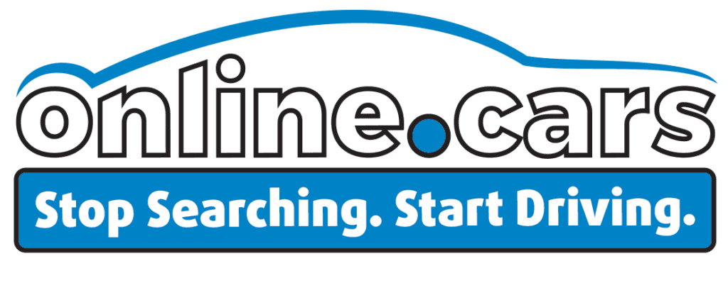The Online.cars logo. Stop Searching, Start Driving