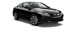 A black 2017 Honda Accord LX is angled right.