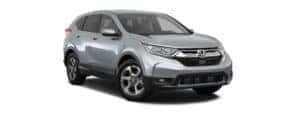 A silver 2017 Honda CR-V is angled right.