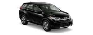 A black 2017 Honda CR-V LX is angled right.