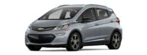 A silver 2017 Chevy Bolt EV 2LZ is angled left.