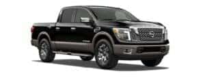 A black 2017 Nissan TITAN is angled right.