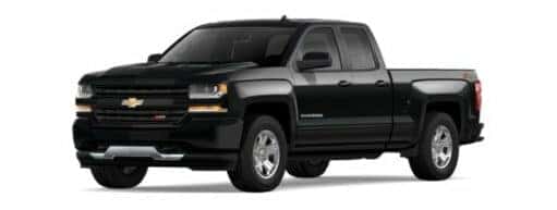 A black 2018 Chevy Silverado 1500 Z71 is angled left.