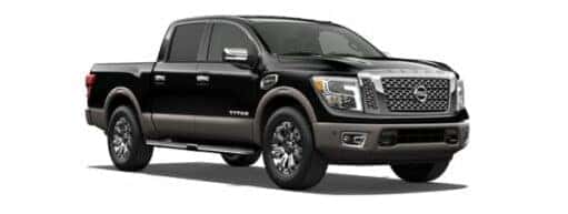 A black2018 Nissan TITAN is angled right.