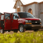 Chevy Van - Express 2500 Cargo Van in front of a house