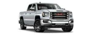 A silver 2018 GMC Sierra 1500 is angled right.