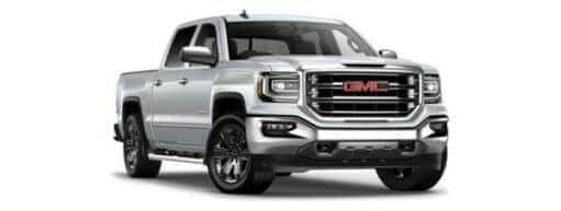 A silver 2018 GMC Sierra 1500 is angled right.