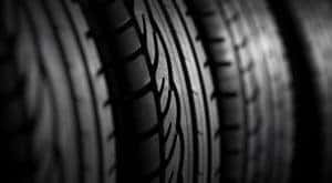 A close up of multiple tires is shown.