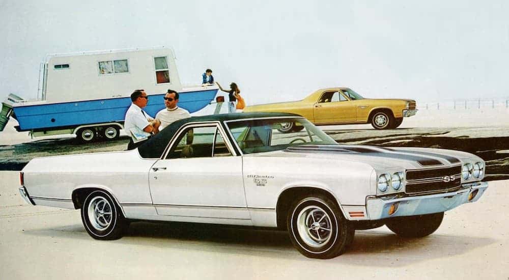 White 1970 Chevy El Camino
