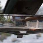 A rear vision camera is shown, a great option for car accessories, on a Chevy near Cincinnati, OH in winter.