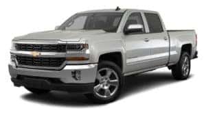 A 2017 Chevy Silverado 1500 is parked and facing left.