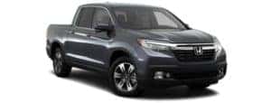 A dark blue 2017 Honda Ridgeline is facing right.