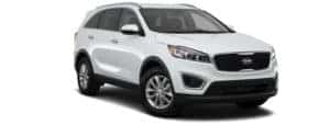 A white 2017 Kia Sorento is facing right.