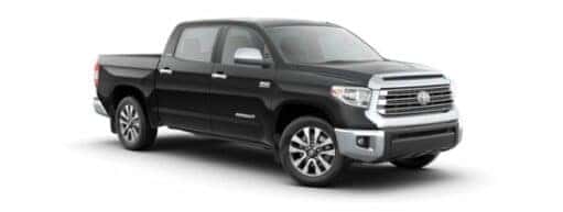 A black 2020 Toyota Tundra is angled right.