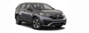 A grey 2021 Honda CR-V is angled right.