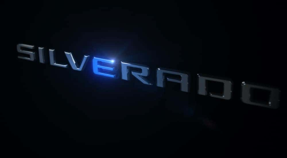 The Silverado logo is displayed with the E illuminated.