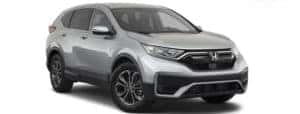 A silver 2022 Honda CR-V EX is shown angled right.