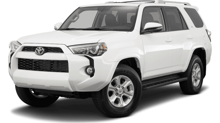 A white 2016 Toyota 4Runner is angled left.
