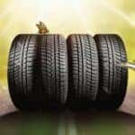 Four tires are shown at McCluskey Chevrolet a dedicated summer tire dealer.