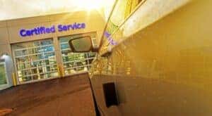 Certified service center is shown at a car service near me.
