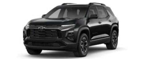 A black 2025 Chevy Equinox ACTIV is angled left.