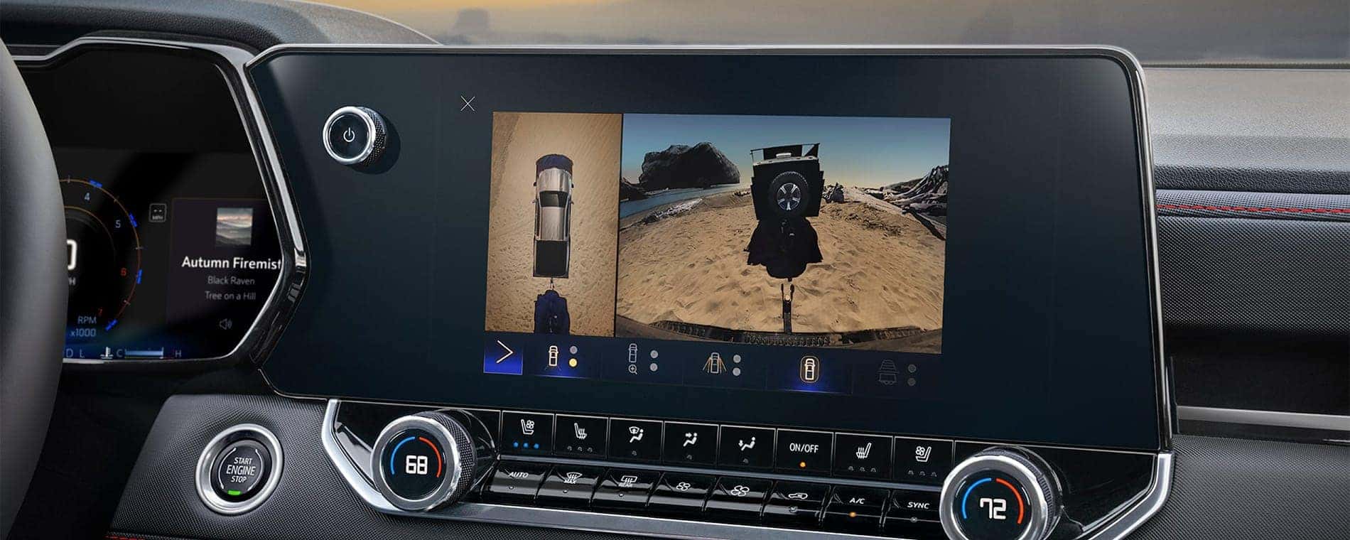 Infotainment screen in a 2025 Chevy Colorado.