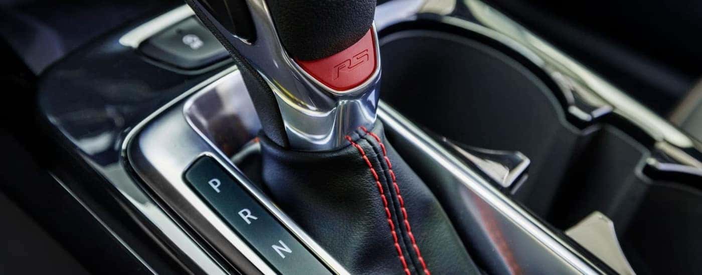 Center console in a 2025 Chevy Trax RS.