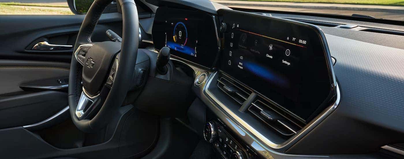 Infotainment screen in a 2025 Chevy Trax