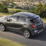 Grey 2017 Buick Encore driving on an open road