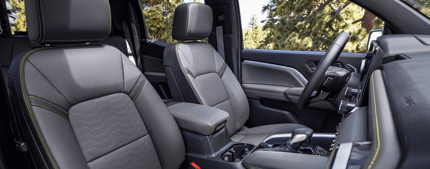 Grey interior of a 2026 Chevy Colorado