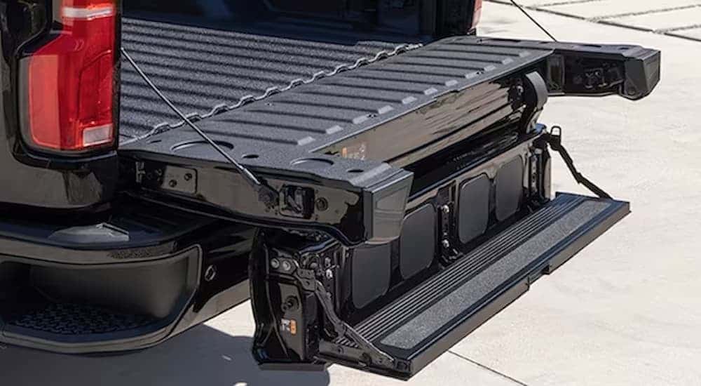 Multi-Flex tailgate on a 2023 Chevy Silverado 2500.