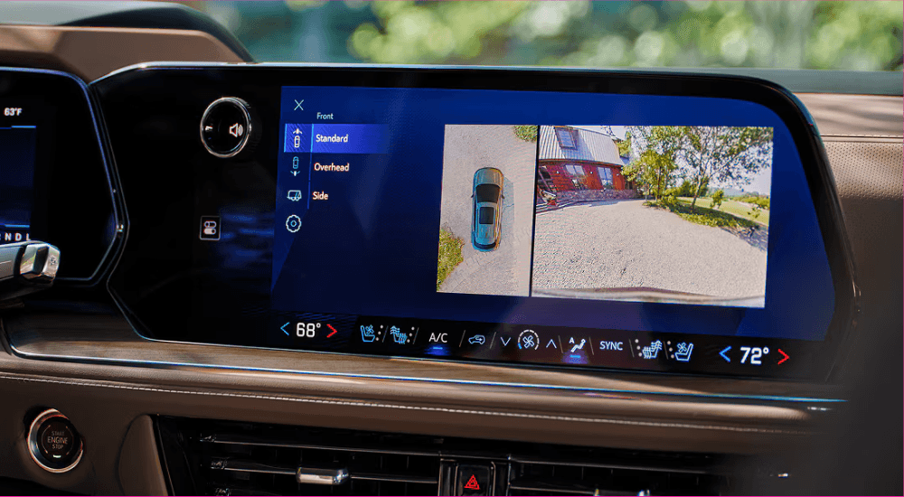 Infotainment system in a 2026 Chevy Tahoe