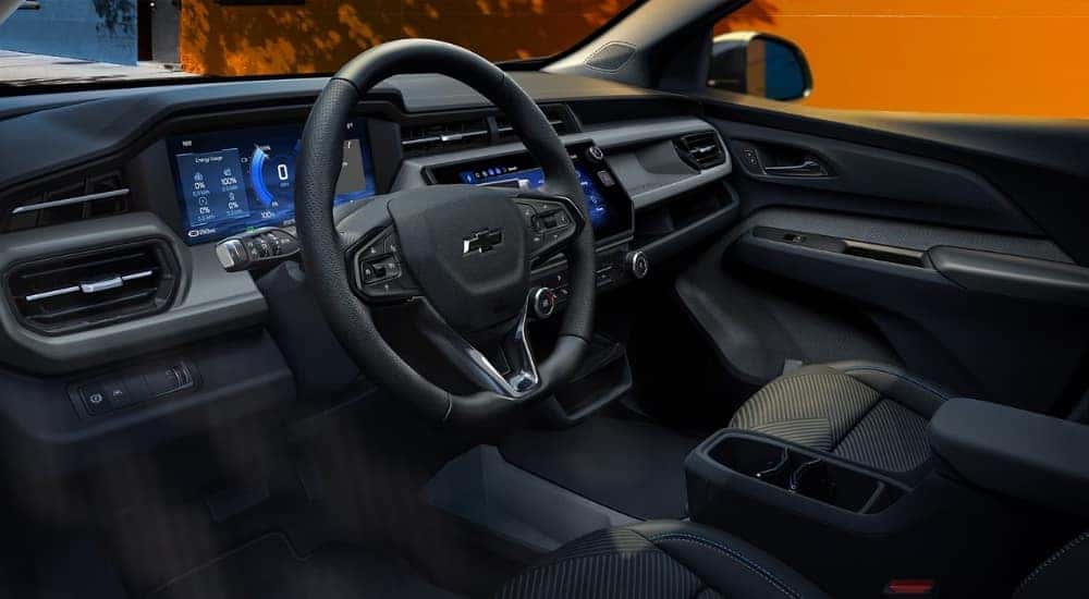 Black interior in a 2027 Chevy Bolt LT