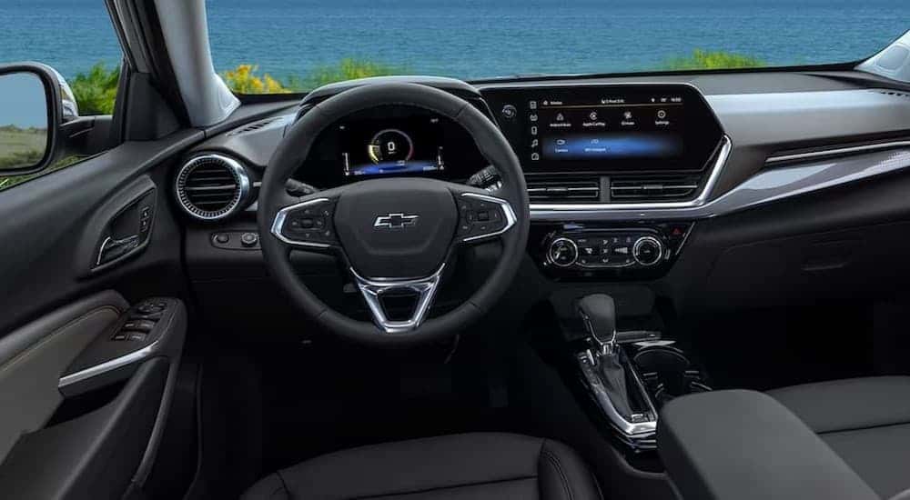 Black dash in a 2024 Chevy Trax.