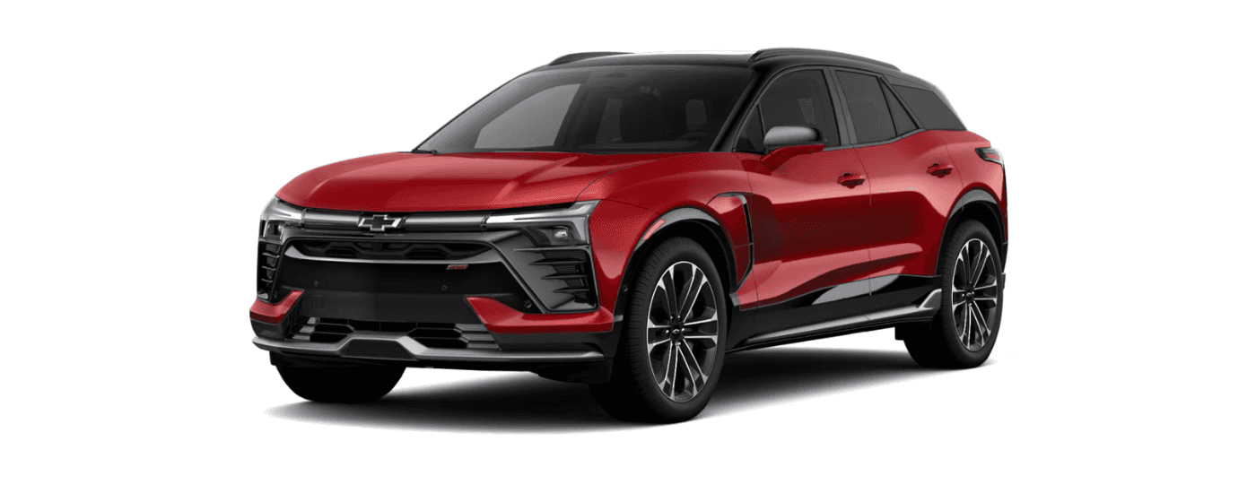 A red 2026 Chevy Blazer EV model