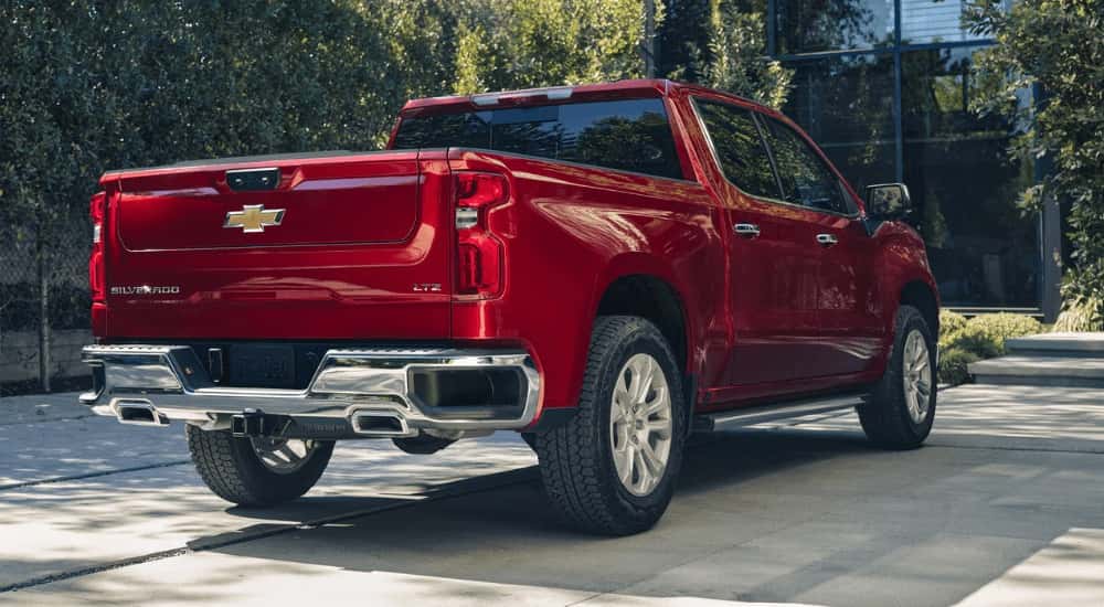 Red 2026 Chevy Silverado 1500 from the rear