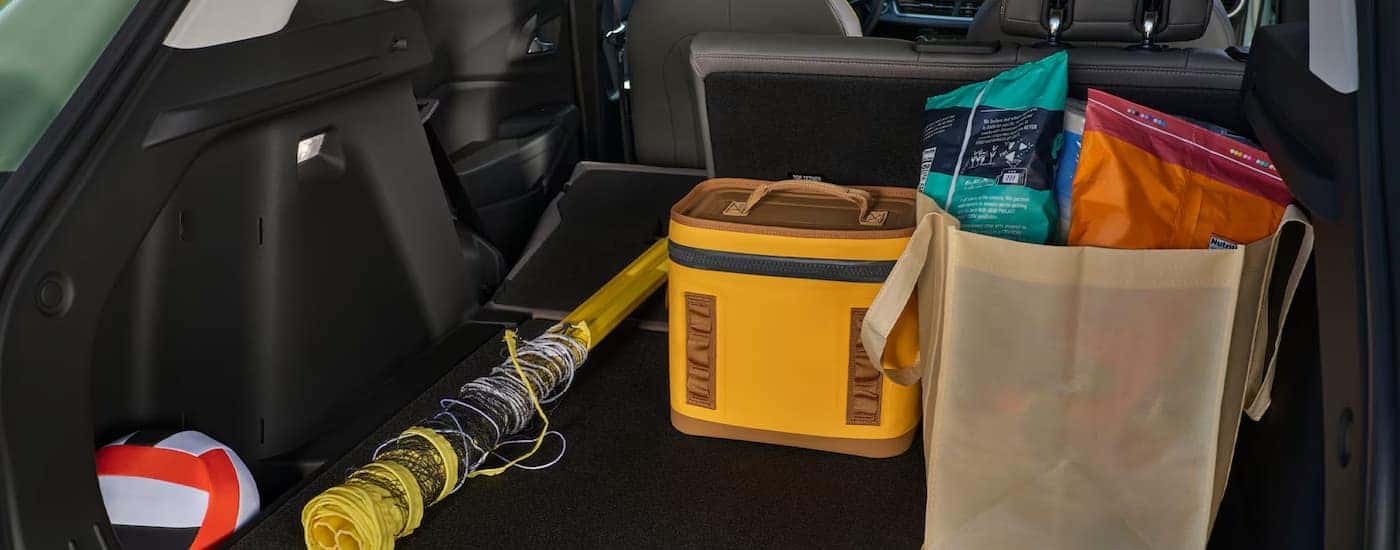 Cargo in the back of a 2026 Chevy Trax